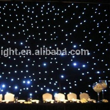 China Wedding Decoration Fabric Lamp Curtain Led Star Light Blue And White Led Curtain for sale