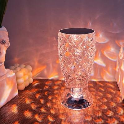 China Modern Home Decoration Table Lamp Crystal Lamp Night Light Bedside CCT RGB 16 Touch Control Colors For Bedroom for sale