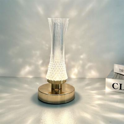 China Simple Modern Small Size Touch Crystal Table Lamp Living Room Modern Office Bedside Modern Table Lamp for sale