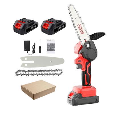 China Professional Manufacturer 6 Inch 21V Anti-Slip Cordless Chainsaw Tools Lithium Battery Electric Chainsaw Tree Cutter For Sale Price for sale