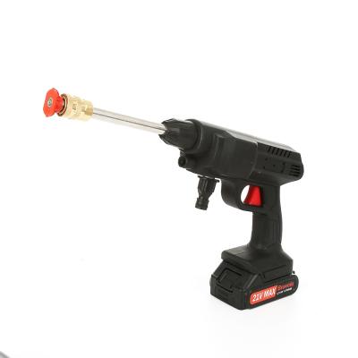 China Portable Powerful High Pressure Cordless Foam Car Wash Gun Rechargeable Lithium 21V Gun Wash Gun Tools Cordless Wash Water Gun for sale