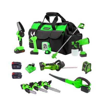 China China Manufacturer High Quality Easy Carry Garden Multi Machine Tool Set in Bag Professional Cordless Electric Mini Garden Tools Set Hot Sale for sale