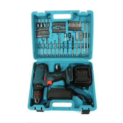 China 18V/21V Lithium Cordless Brushless Cordless Screwdrivers Drill Two Speed ​​Electric Powerful Impact Drill Set ZJ-919 for sale