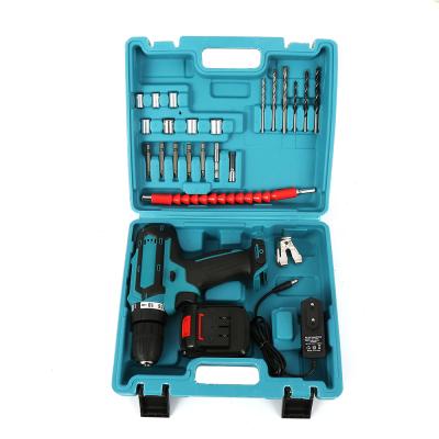 China Driver Cordless Drill Set l Wholesale Power Screwdriver Electric Drill 21V Lithium Material Impact Kit for sale