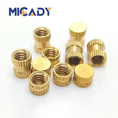 China Brass Blind Insert Nut Heavy Industry Screw Part Nut Brass Embedded Knurled Nut for sale