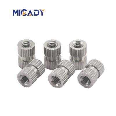 China Heavy Industry Hot Sale Knurled Nut Fasteners Injection Mold Recessed Stainless Steel Inserts M3 Nuts for sale