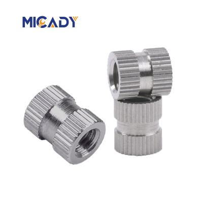 China Heavy Industry CNC Lathe Processing Stainless Steel Knurled Nut Embedded Insert Injection Nut for sale