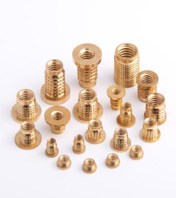 China T Shaped Heavy Industry Flange Barb Brass Nut Wooden Plastic Back Recessed Insert Nuts for sale