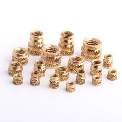 China Heavy Industry Factory Price Customized Brass Threaded Insert Nut IUB IUC Knurling Insert Nut For Plastics for sale