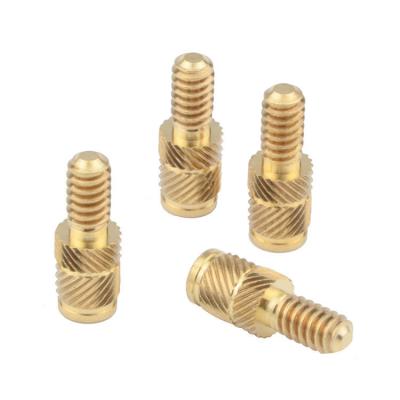 China machinery. Comp. elect. Threaded Appliance Brass Knurled Studs Bolts For Brass Insert Casting Stud for sale