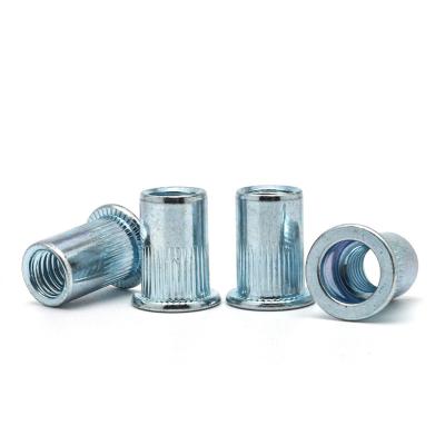 China Heavy Industry Pressure Riveting Nut Countersunk Body Rivet Head Knurled Nut For Hardware And Plate Riveting for sale