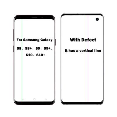 China For galaxy s8 Original phone screen With defect Only line For Samsung Galaxy S8 S8+ S9 S9+ S10 S10+ Lcd touch screen display replacement for sale