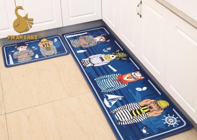 China Household Kitchen Floor Mats Washable , Decorative Kitchen Rugs Water Absorbing for sale