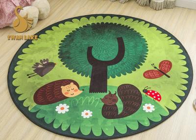 China Personalized Round Bedroom Rugs , Colorful Round Rugs For Dining Room for sale