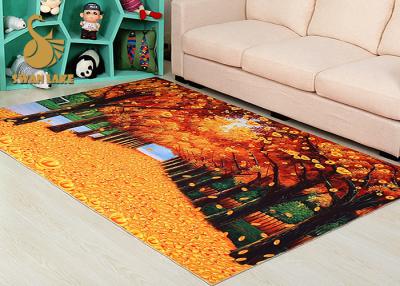 China Easy Clean Nonwoven Oriental Style Rugs With Dots Back Short Plush Carpet for sale