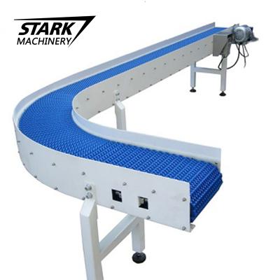 China Heat Resistant Plastic Curved Belt Lathe Conveyor Machine Tower Conveyor System Manufacturing for sale