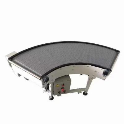 China Heat Resistant Heavy Duty Plastic Capacity Belt Conveyor Machine Modular Curved Lathe Conveyor for sale