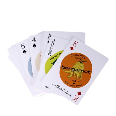 China New Custom Poker Paper Cut Cards Durable Uplifting Poker With Customer Design for sale