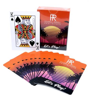 China Custom Professional Gaming Paper Suit With Logo Printing Playing Cards Poker for sale