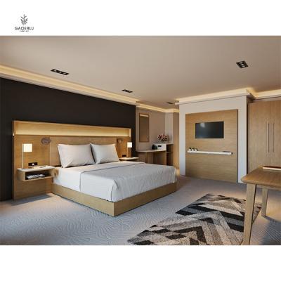 China Modern Radisson Style Hotel Bedroom Furniture Set With Wood Commercial Hotel Furniture for sale