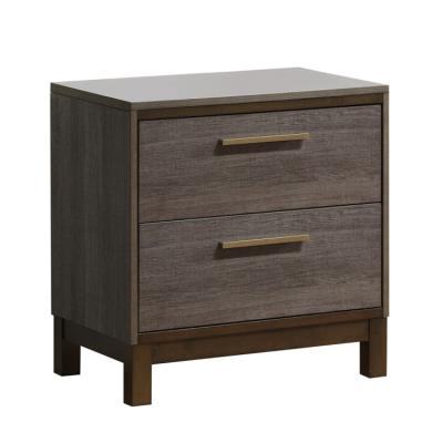 China Modern Bedside Table 2 Drawers Nightstand Bedroom Side Table Living Room Furniture for sale