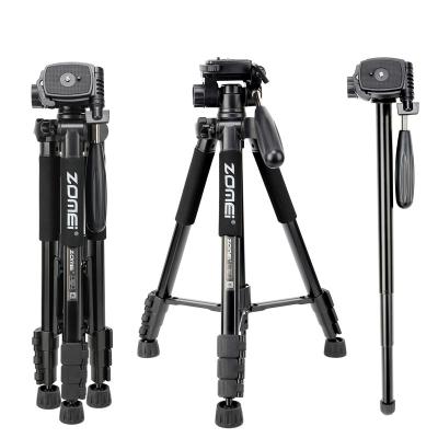 China Q222 Professional Digital Camera Tripod Aluminum Material Camera Stand for sale