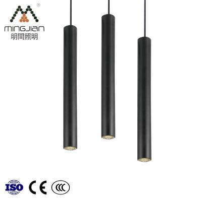 China New Modern Decorative Hotel Dining Room Ceiling 7W Chandelier Lamp Fixture Cylinder COB LED Pendant Light for sale