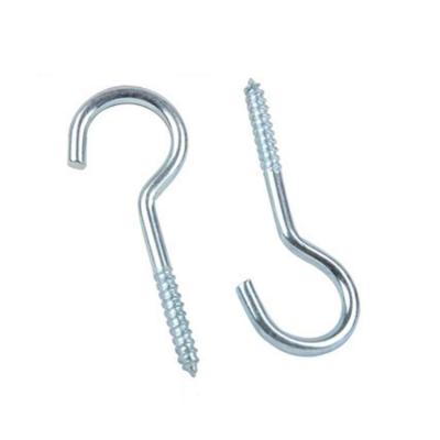 China High Quality Galvanized Steel Metal Hook Screw Eye Bolt Threaded Ring Hook Screw for sale