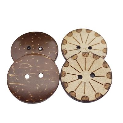 China Bai Yeye Sustainable Hot Selling Custom Buttons Coconut Shell Buttons With Logo for sale