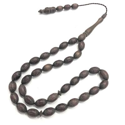 China Natural Purple Sandalwood Mala Beads Muslim Rosary Oval Tibetan Buddhist Green Meditation Sandalwood Prices Wholesale Cheap Religious Beads for sale