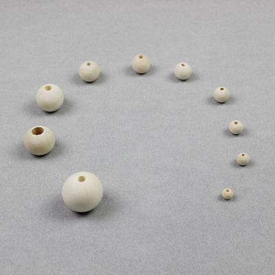 China Unfinished Loose Beads China Good Selling Raw Material Wood Beads Wide Usage DIY Customized Wooden 6MM Unfinished Round Beech Courted Beads for sale