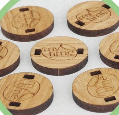 China Dry Cleaning Beech Wood / Natural Bamboo Label And Wooden Swing Tag And Wood Tag for sale