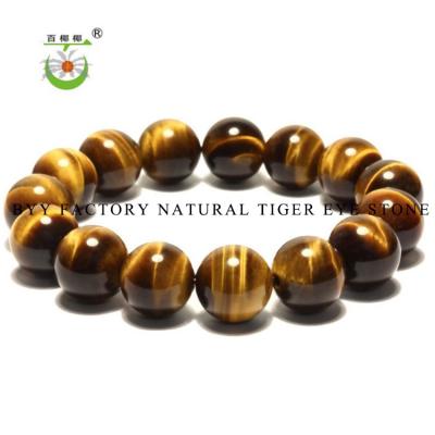 China CLASSIC Jewelry Cheap Bracelet Export Price Factory Natural Gemstone A Grade 8MM Size Round Tiger Eye Beads Men Women Finish Bracelet for sale