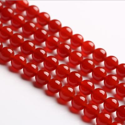 China Polished Beads Strand Factory Wholesale Price Pure Agate Loose Beads Grade Natural Crystal Round Agate Jewelry Making For Gemstone Quartz Bracelet for sale