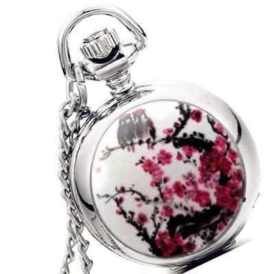 China Modern Swallow Spring Enamel Pendant Pocket Watch With Flower Branches Factory Direct Sales for sale