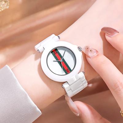 China Non-Specific Ceramic Watches Women's Ceramic Lovers Quartz Watch for sale