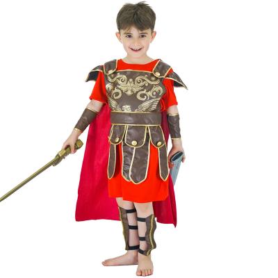 China Cool Native Renaissance Warrior Kids Halloween Role Play Costume Performance Clothing For Boys for sale