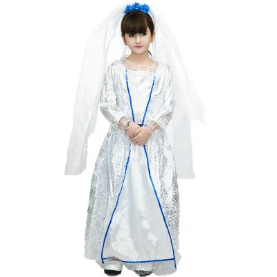 China Factory Directly Sales Pretty White Bride Costumes Performance Clothing Cosplay Suits Costume For Girls for sale