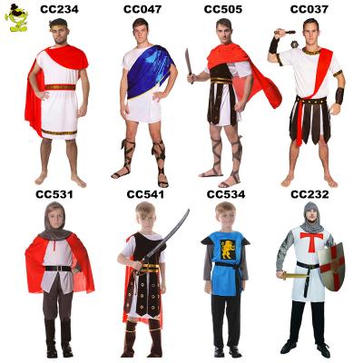 China Polyester Wholesale Halloween Party Warrior Costume National Knight Crusader Costumes For Kids&Men for sale