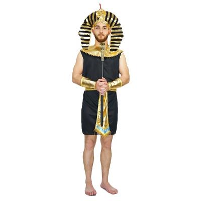 China Native Fancy Dress Party Halloween Priest Costume High National Style Pharaoh Costume For Men for sale