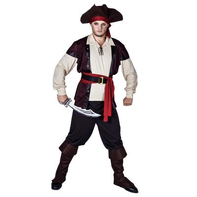 China Costume Cool Performance Pirate Halloween Cosplay Fancy Dress Costume For Adult Men for sale