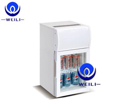 China 20 liter mini fridge display cooler with cooling system light box SC-20LP for sale