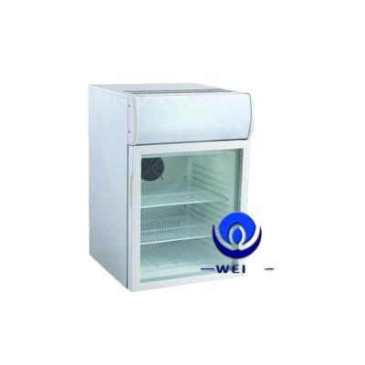 China 75L WEILI commercial white color small refrigerator/mini freezer/refrigerator with canopy for sale