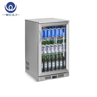 China Single-Temperature 1-Door Hinged LED Beer Undercounter Refrigerated FridgeSC-118FS For Supermarket for sale