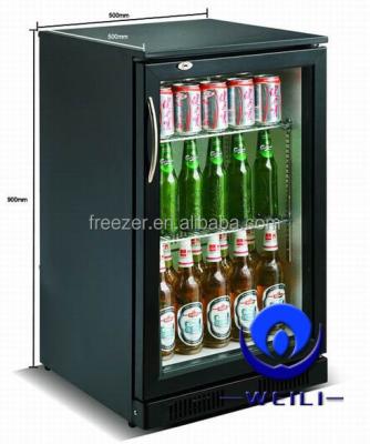 China 138L Electronic Single-temperature Beer Bottle Fridge / Chiller / Freezer With CE Certification for sale