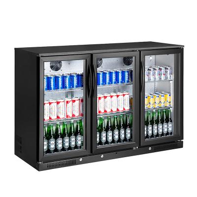 China WEILI Single-temperature Factory Price Self Colse Door Under Counter Back Bar Beer Bottle Display Fridge for sale