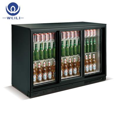 China 220V/60Hz Single-temperature Back Bar Beer Cooler Showcase Fridge Beer Bottle Fridge for sale