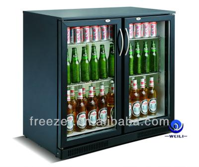 China Hot Sale Beer and Wine Glass Door Bar Fridge 228L for sale