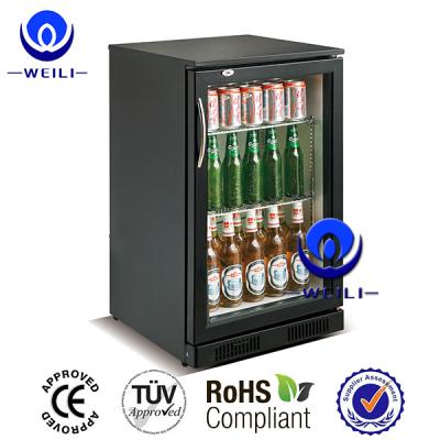 China Energy Saving Commercial Tempered Glass Door Display Beer Fridge And Mini Freezer for sale