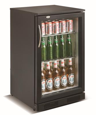 China Single-temperature WEILI 138L Mini Beer Bar Back Glass Single Door Refrigerators for sale